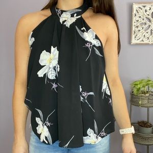 High neck flowy tank